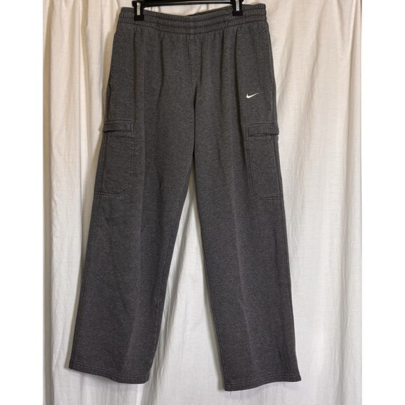 Nike Gray Sweatpants Mens XL 341576-071 Baggy Fleece Y2K Hip Hop Cargo Casual - Picture 1 of 7